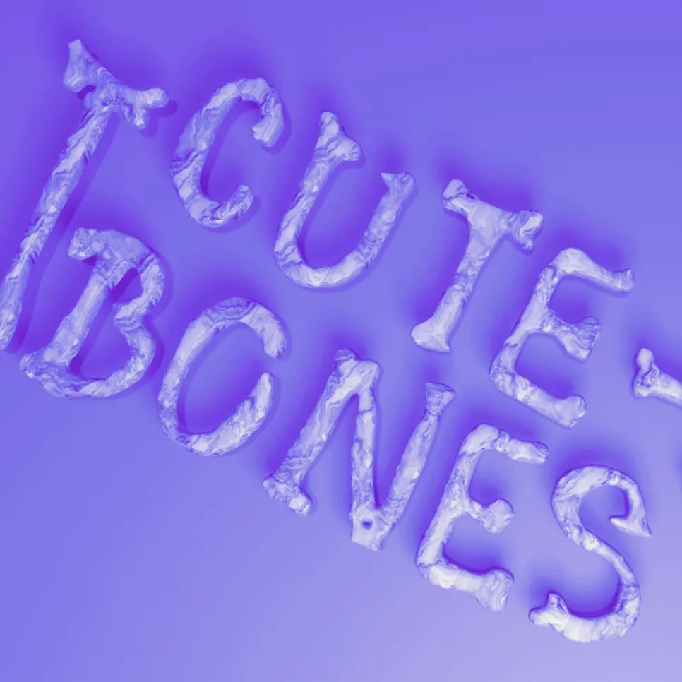 Visuell für die Post-Punk-Band cute bones