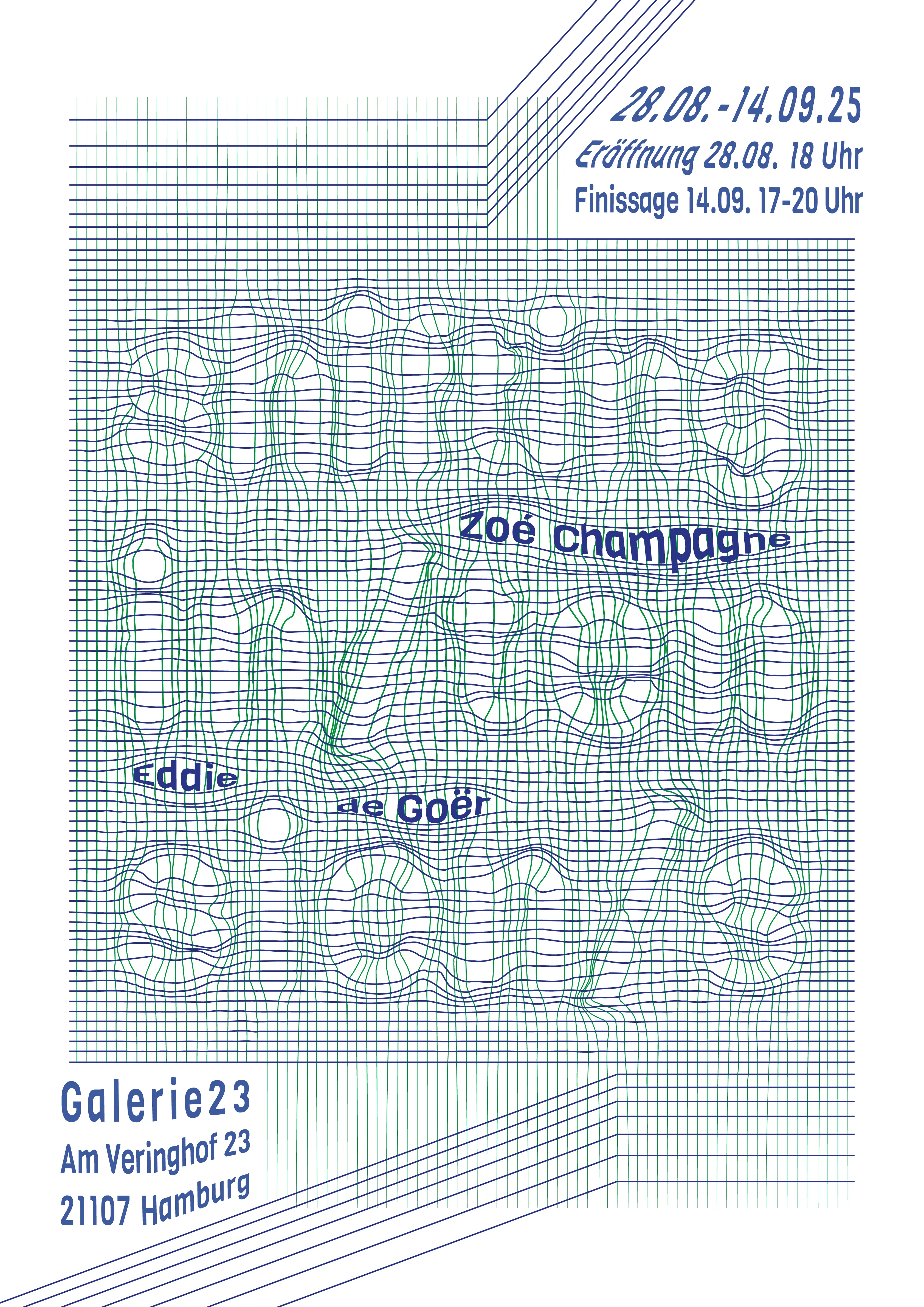 Plakat für die Ausstellung ‘shifting in/tension/s’